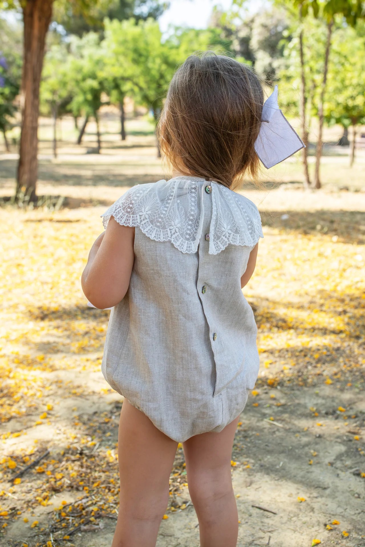 Naxos Baby Girls Beige Romper