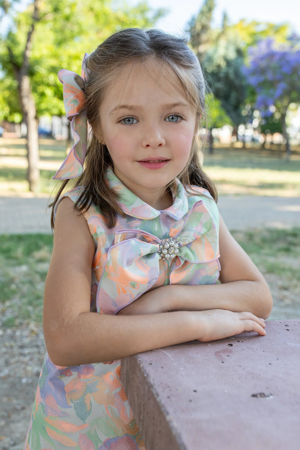 Naxos Girls Neon Floral Dress