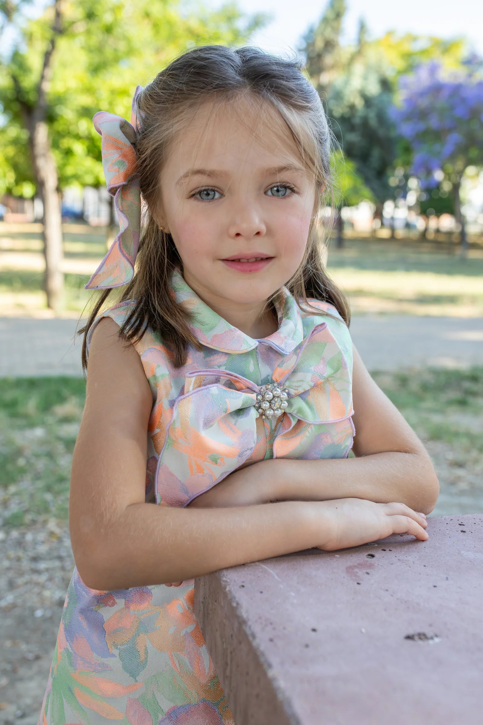 Naxos Girls Neon Floral Dress