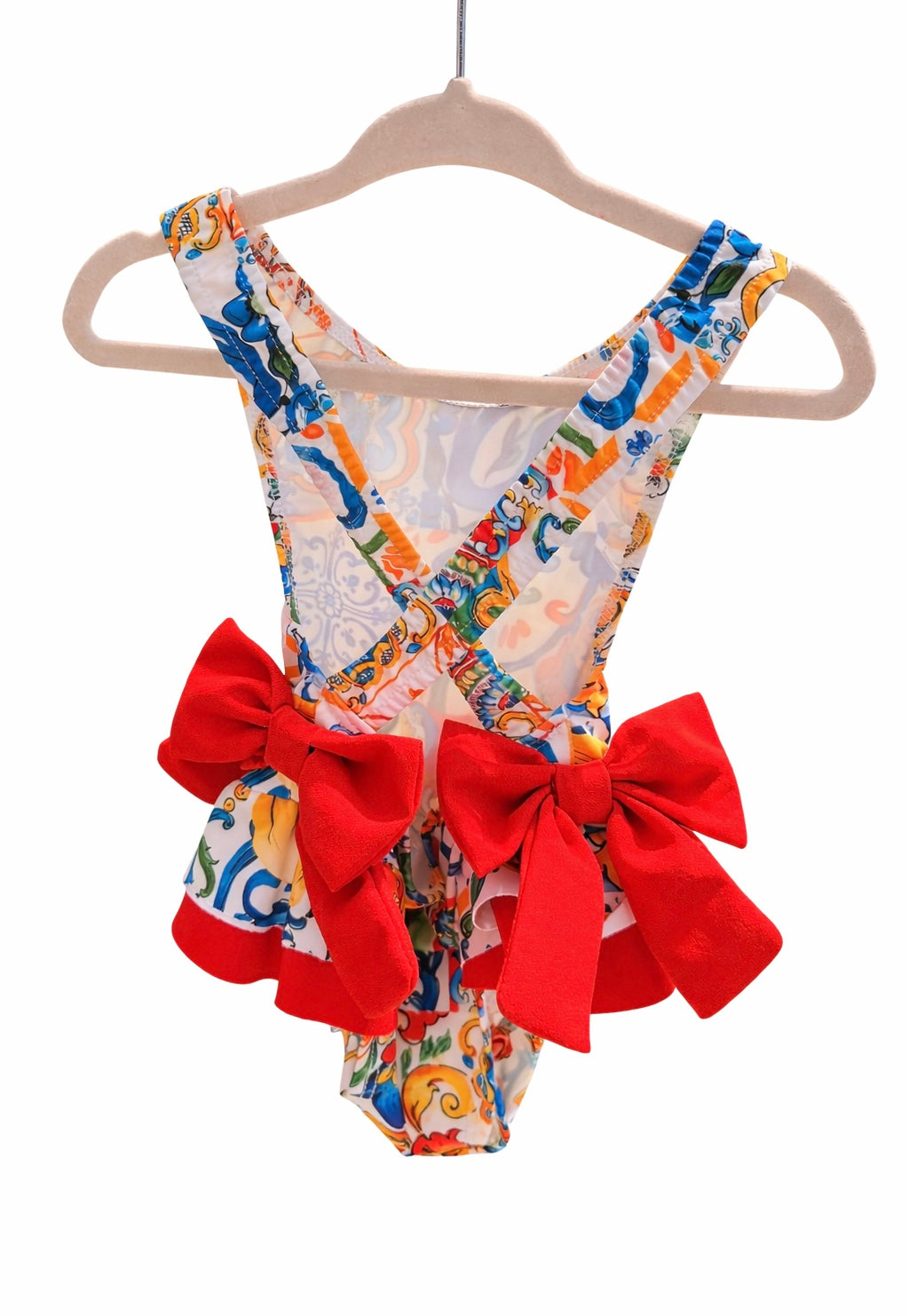 Capri Mosaic Bow Swimsuit