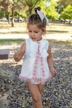 Naxos Baby Girls Multicolor Dress & Knickers Set