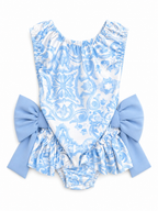 Blue Dolce Bow Swimsuit
