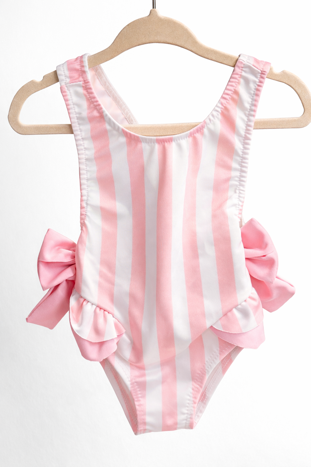 Pink Striped Swimsuit