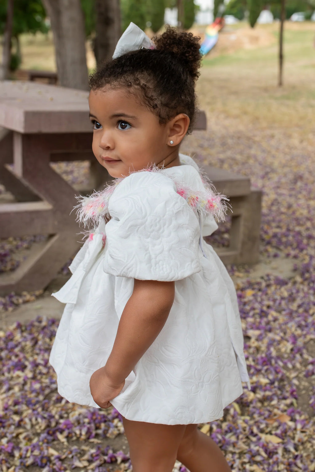 Naxos Girls Multicolor Collar Dress