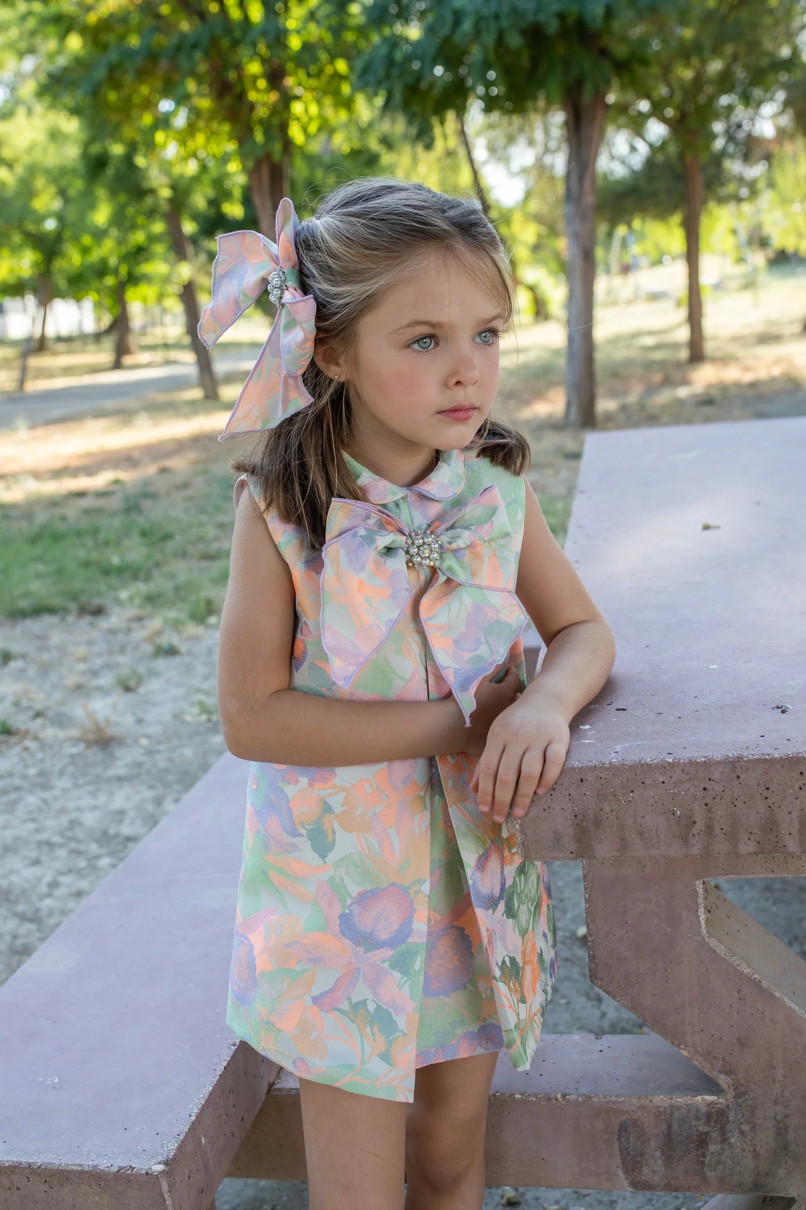 Naxos Girls Neon Floral Dress