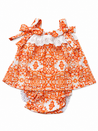 Rochy Baby Girls Orange 2 piece Swim