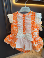 Rochy Orange Romper