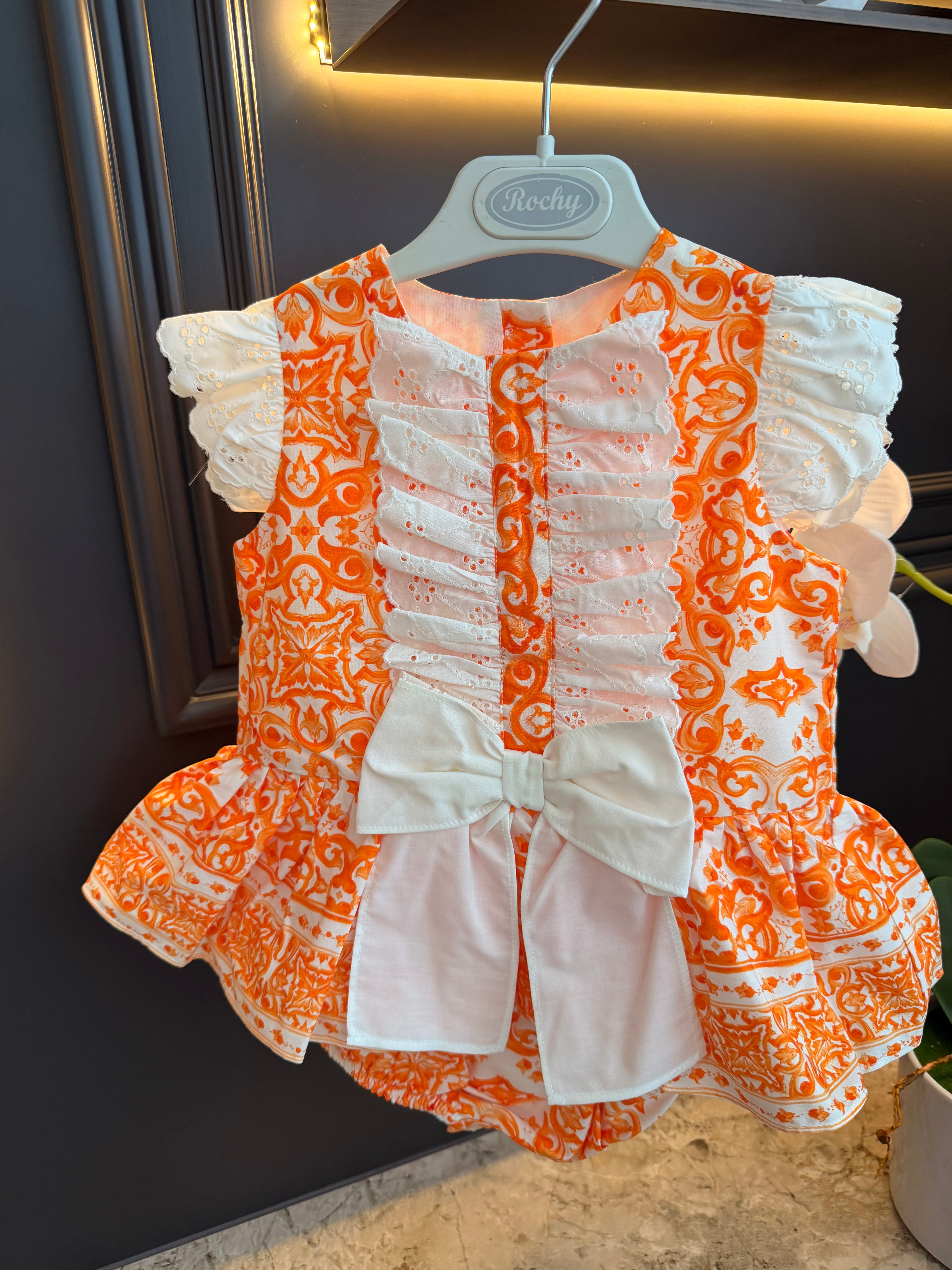 Rochy Orange Romper