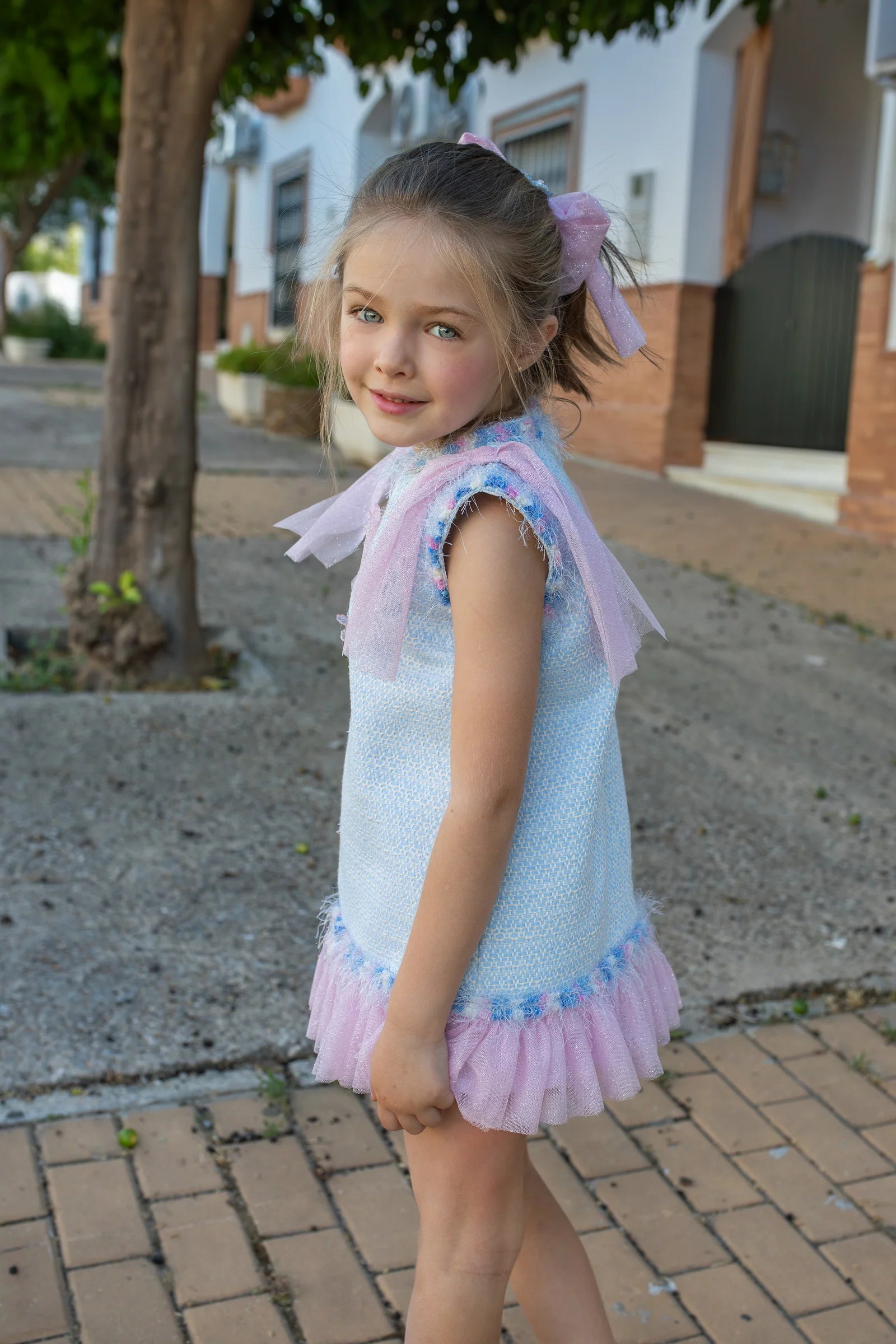 Naxos Girls Bubblegum Tulle Dress