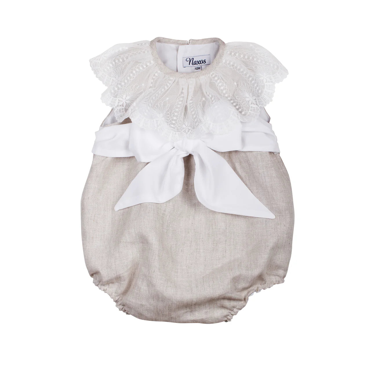 Naxos Baby Girls Beige Romper