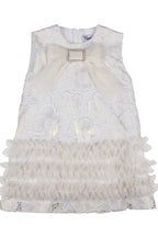 Naxos Cream Girls Glitter Tulle Dress