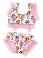 Rochy Girls Ice Cream Print Tulle Bikini