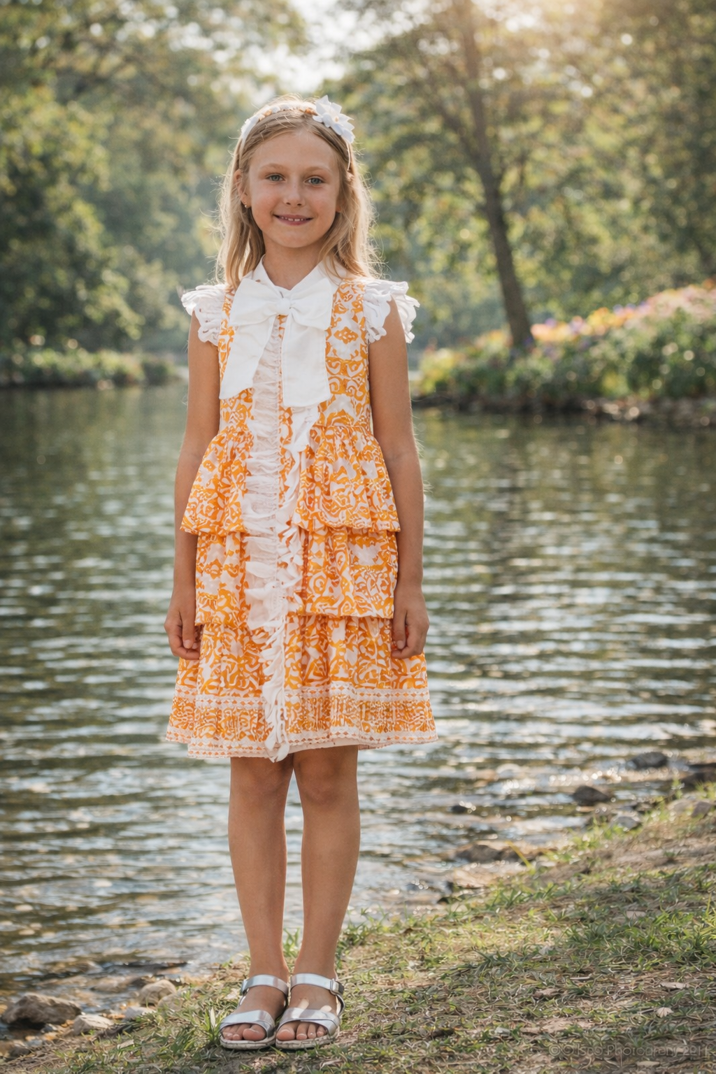 Rochy Orange Print Dress