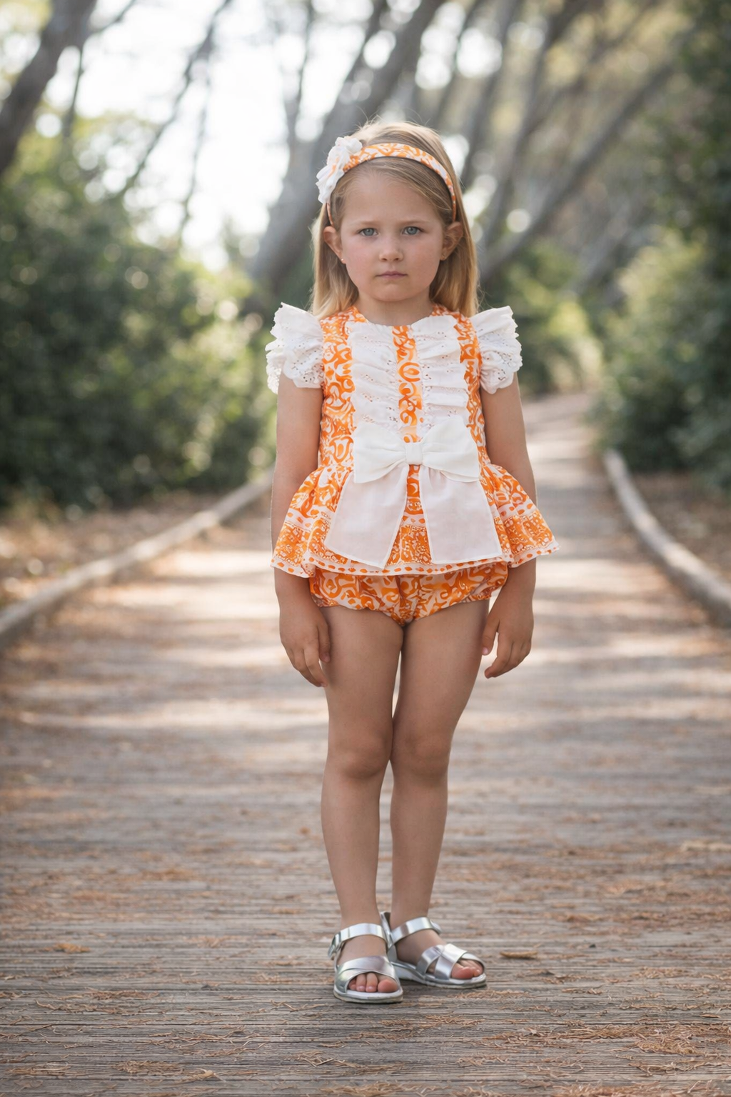 Rochy Orange Romper