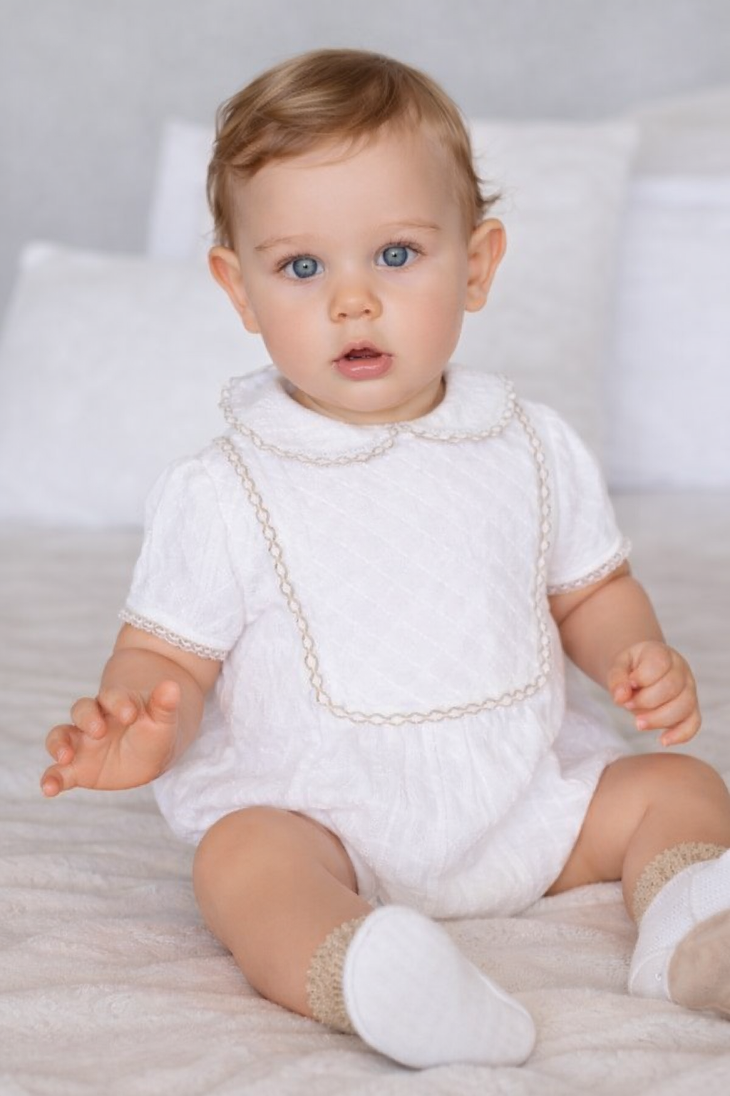 Miranda Boys Cream Romper