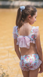 Rochy Girls Ice Cream Print Tulle Bikini