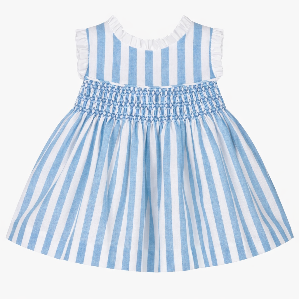 Miranda Baby Girl Blue Striped Dress
